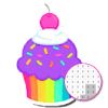 Cupcake Coloring Book Color By Number