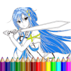 coloring anime cute