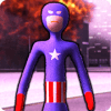 Captain Stickman Rope Hero