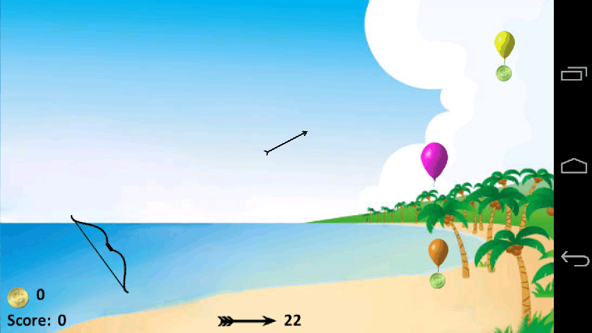 气球，弓箭截图