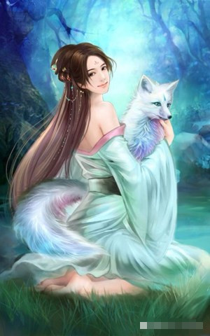 天狐仙子，魔女的灵身，天狐仙子，狡黠灵动而美丽，为小说重要角色。