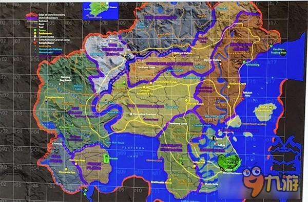 美国西部文化的传承， 《荒野大镖客2》地图曝光