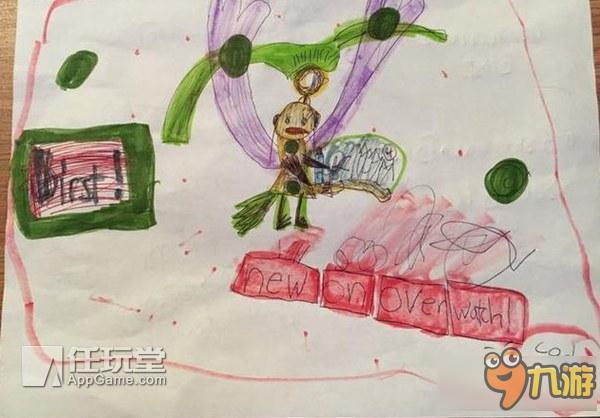 最小“人设师” 小女孩涂鸦收到《守望先锋》官方回应