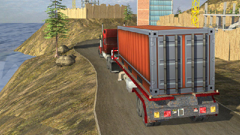 truck up the hill图片