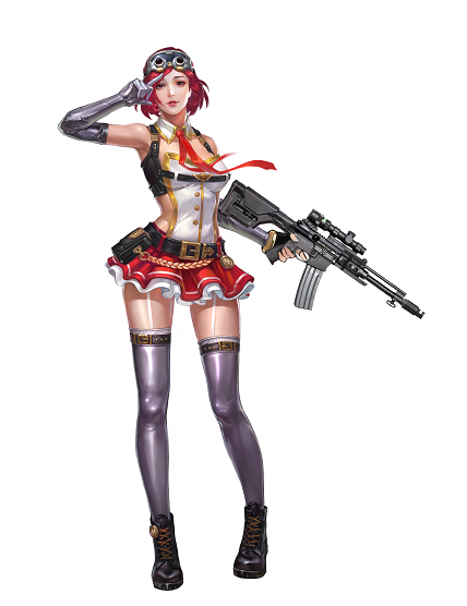 枪战游戏女角色英雄图片