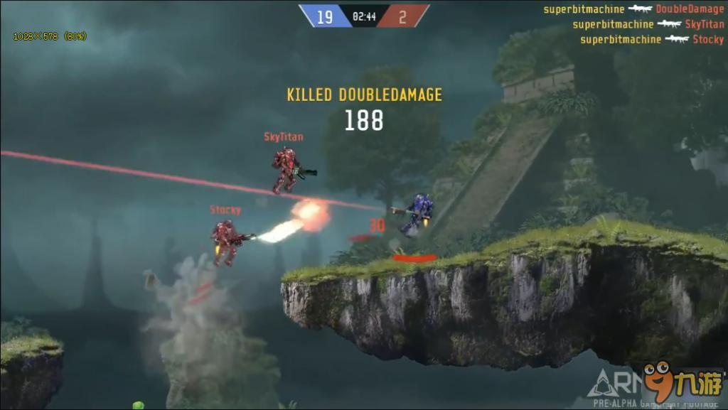 复古风射击游戏 《Armajet》多人版魂斗罗