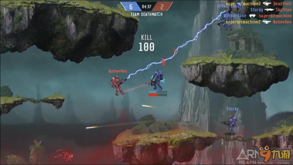 复古风射击游戏 《Armajet》多人版魂斗罗