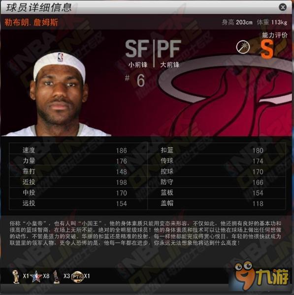 《NBA2KOL》骑士队首发球员隐藏属性