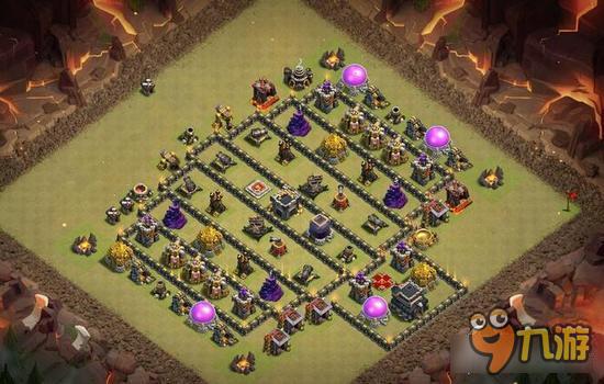 部落冲突九本跑道阵分享 防武神必备