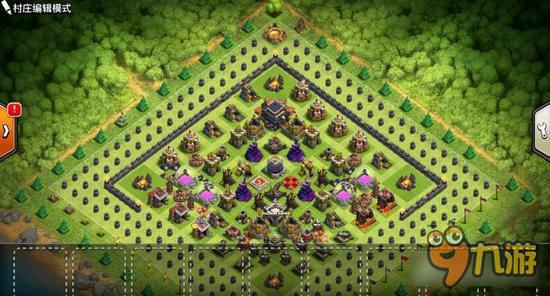 强迫症晚期！部落冲突史上最牛的种树阵