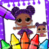 Coloring lol surprises for doll s girls