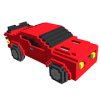 Cars 3D Color by Number: Voxel, Pixel Art Coloring